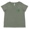 Curvy Collection Women's Fine Jersey V-Neck Tee Thumbnail
