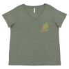 Curvy Collection Women's Fine Jersey V-Neck Tee Thumbnail