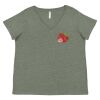 Curvy Collection Women's Fine Jersey V-Neck Tee Thumbnail