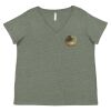 Curvy Collection Women's Fine Jersey V-Neck Tee Thumbnail