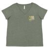 Curvy Collection Women's Fine Jersey V-Neck Tee Thumbnail