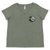Curvy Collection Women's Fine Jersey V-Neck Tee Thumbnail