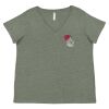 Curvy Collection Women's Fine Jersey V-Neck Tee Thumbnail