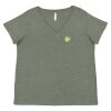 Curvy Collection Women's Fine Jersey V-Neck Tee Thumbnail