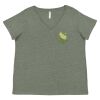 Curvy Collection Women's Fine Jersey V-Neck Tee Thumbnail
