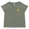 Curvy Collection Women's Fine Jersey V-Neck Tee Thumbnail
