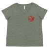 Curvy Collection Women's Fine Jersey V-Neck Tee Thumbnail