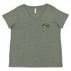 Curvy Collection Women's Fine Jersey V-Neck Tee Thumbnail