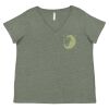 Curvy Collection Women's Fine Jersey V-Neck Tee Thumbnail