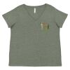 Curvy Collection Women's Fine Jersey V-Neck Tee Thumbnail
