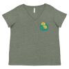 Curvy Collection Women's Fine Jersey V-Neck Tee Thumbnail