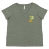 Curvy Collection Women's Fine Jersey V-Neck Tee Thumbnail