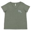 Curvy Collection Women's Fine Jersey V-Neck Tee Thumbnail