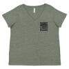 Curvy Collection Women's Fine Jersey V-Neck Tee Thumbnail