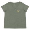 Curvy Collection Women's Fine Jersey V-Neck Tee Thumbnail
