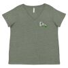 Curvy Collection Women's Fine Jersey V-Neck Tee Thumbnail