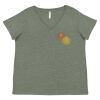 Curvy Collection Women's Fine Jersey V-Neck Tee Thumbnail