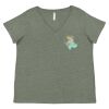 Curvy Collection Women's Fine Jersey V-Neck Tee Thumbnail