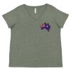 Curvy Collection Women's Fine Jersey V-Neck Tee Thumbnail