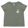 Curvy Collection Women's Fine Jersey V-Neck Tee Thumbnail