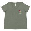 Curvy Collection Women's Fine Jersey V-Neck Tee Thumbnail
