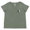 Curvy Collection Women's Fine Jersey V-Neck Tee Thumbnail