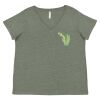 Curvy Collection Women's Fine Jersey V-Neck Tee Thumbnail