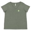 Curvy Collection Women's Fine Jersey V-Neck Tee Thumbnail