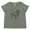 Curvy Collection Women's Fine Jersey V-Neck Tee Thumbnail
