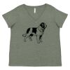 Curvy Collection Women's Fine Jersey V-Neck Tee Thumbnail