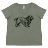Curvy Collection Women's Fine Jersey V-Neck Tee Thumbnail