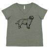Curvy Collection Women's Fine Jersey V-Neck Tee Thumbnail