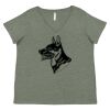 Curvy Collection Women's Fine Jersey V-Neck Tee Thumbnail