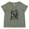 Curvy Collection Women's Fine Jersey V-Neck Tee Thumbnail