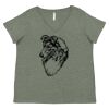Curvy Collection Women's Fine Jersey V-Neck Tee Thumbnail