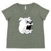 Curvy Collection Women's Fine Jersey V-Neck Tee Thumbnail