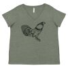 Curvy Collection Women's Fine Jersey V-Neck Tee Thumbnail