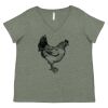 Curvy Collection Women's Fine Jersey V-Neck Tee Thumbnail