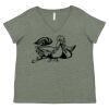 Curvy Collection Women's Fine Jersey V-Neck Tee Thumbnail