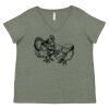 Curvy Collection Women's Fine Jersey V-Neck Tee Thumbnail