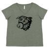 Curvy Collection Women's Fine Jersey V-Neck Tee Thumbnail