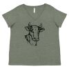 Curvy Collection Women's Fine Jersey V-Neck Tee Thumbnail