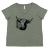Curvy Collection Women's Fine Jersey V-Neck Tee Thumbnail