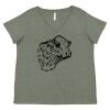 Curvy Collection Women's Fine Jersey V-Neck Tee Thumbnail