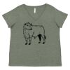 Curvy Collection Women's Fine Jersey V-Neck Tee Thumbnail