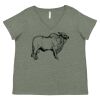 Curvy Collection Women's Fine Jersey V-Neck Tee Thumbnail