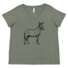 Curvy Collection Women's Fine Jersey V-Neck Tee Thumbnail