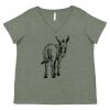 Curvy Collection Women's Fine Jersey V-Neck Tee Thumbnail