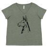 Curvy Collection Women's Fine Jersey V-Neck Tee Thumbnail