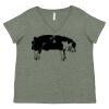 Curvy Collection Women's Fine Jersey V-Neck Tee Thumbnail